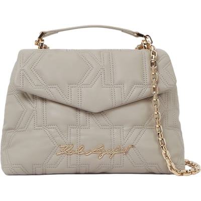 Karl Lagerfeld K/kurl Caviar Shoulder Bag Ashes Of Roses Taglia: OS | Borse a mano Outlet | Donna | Rosa