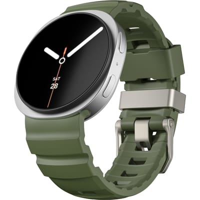 Strap-it Siliconen ‘Extreme’ bandje met gespsluiting geschikt voor Samsung Galaxy Watch 9 (40/44mm) / Watch 8 (40/44mm) / 8 Classic (46mm) - legergroen