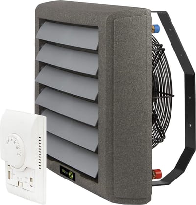 Luchtverwarmer - Zaalverwarming Ventilator - Ruimtes Verwarmen - EPP Geluidsdempend - 597x645x322 mm - Grijs
