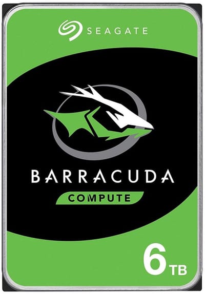 Seagate Barracuda - Interne harde schijf - Desktop HDD - 3.5 inch - 6 TB