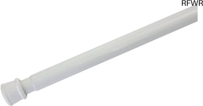 RFWR® Uitschuifbare Spanstang voor Gordijnen zonder Schroeven - 80-130 cm, Wit