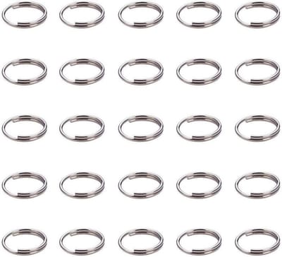 190 Stuks RVS Splitringen 8mm voor Sleutelhangers, Dubbele Gespen en Pompoms - Ideaal voor Sieraden en Creatieve Projecten