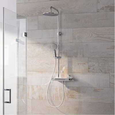HSK AquaTray RS 200 thermostatic overhead shower flat 1006400