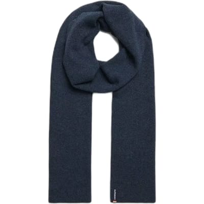 Superdry Essential Logo Gebreide Sjaal Blauw Grootte: 1SIZE