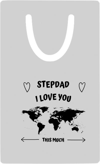 Hacebo® - stepdad I love you this much metalen boekenlegger - Vader - geweldige stiefvader - liefste stiefvader - verjaardag - cadeau - kado - bedankje - geschenk Bladwijzer boekenleggers - 7.6 cm x 5cm