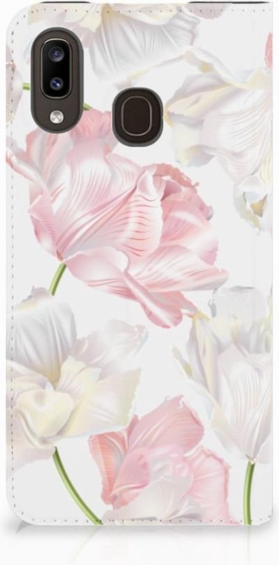 Standcase Hoesje voor Samsung Galaxy A30 Smart Cover Lovely Flowers
