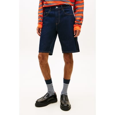 Tommy Hilfiger Jaimie Relaxed Shorts Denim Dark Größe: W32 | Kurze Sporthosen Outlet | Herren | Blau
