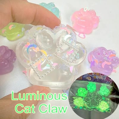 Patte de Chat Lumineuse Hamster Squishy Jouet à Presser Soulagement du Stress Fête Antistress Jouets Évolutifs Pour Adulte Enfants Jouet Extensible Décompression