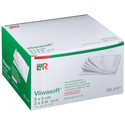 Vliwasoft Kompres Ster N/Wov.4Pl 5,0X 5,0Cm 12077 50 Compressen