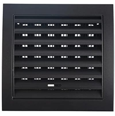 Ventilatierooster 190 x 190 mm met schuifregelaar en insectenbescherming