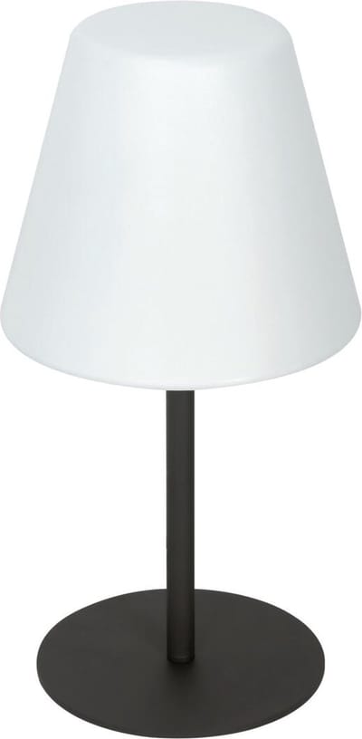 Blooboost Tafellamp - Voor Buiten - 1xE27 - IP65 - Witte kap-Voet en standaard Antraciet