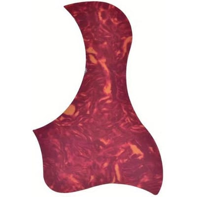 Autocollants de protection pour guitare, autocollants décoratifs anti-rayures, autocollants adhésifs pour médiator de guitare acoustique brown