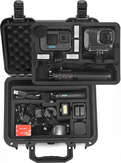 DailySupplies® Vlog Camera Koffer voor Beginners en Professionals - Vlog Camera's voor Volwassenen en Kinderen - Camera Case - Zwart