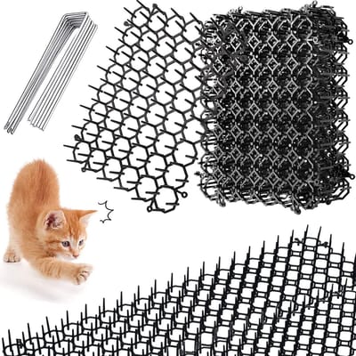 Unyqoos® Veilige Dierenbarrière met Spikes voor Bescherming van Tuin en Groenten