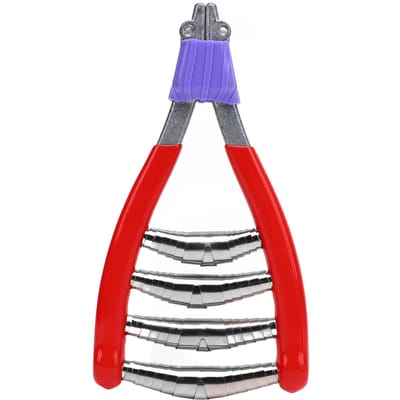 Pince de Démarrage Acier Alliage Zinc Pince à Corder Badminton 4 Ressorts Outil de Serrage pour Tennis Badminton rouge