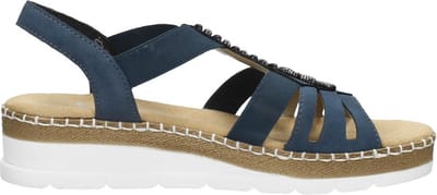 Rieker -Dames - blauw donker - sandalen - maat 40