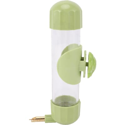Distributeur d'eau pour oiseaux 200 ml de capacité Amovible Automatique Abreuvoir pour perroquet Cage Abreuvoir blanc
