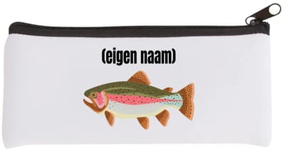 Akyol - vis met eigen naam Etui - Vis - vissen liefhebbers - iemand die houdt van vissen - verjaardag - cadeau - kado - 20 bij 9 cm