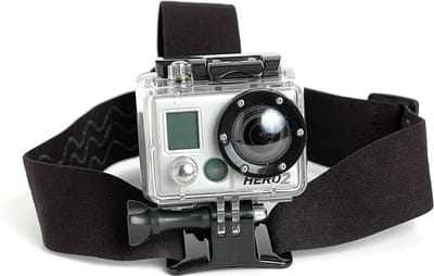 Hoofdband / Head strap voor uw GoPro / Go Pro / SJCAM / Rollei / Lenco / Denver / Sony / Sportcam