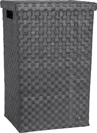 Handed By - Wasmand met deksel - Opbergmand - 81 liter - Cube XL - dark grey