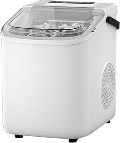 IJsblokjesmachine Aanrecht - IJsmaker Compact - Drankjes Koelen - 9 Blokjes Snel - 10 kg Per Dag - Zwart