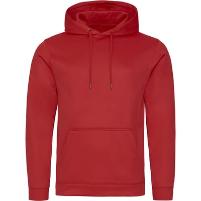 Just Hoods Sports Polyester Hoodie JH006 - Fire red - L