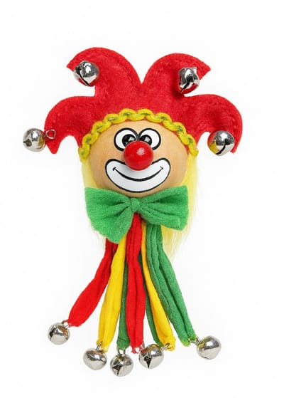 Clownbroche - Koko - Rood-Geel-Groen - Carnaval - Per Stuk