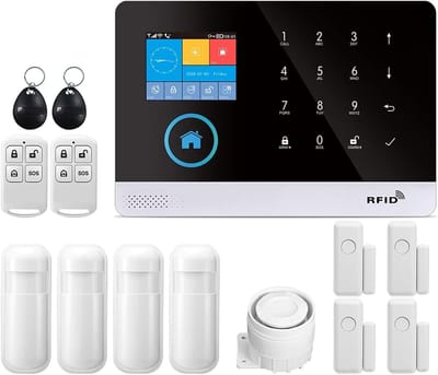 Draadloos Huisalarm - Inbraakbeveiliging Set - Huis Beveiligen - App Bediening - Meerdere Sensoren - Wit