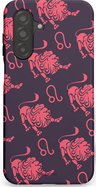Casetastic Hoesje Geschikt voor Samsung A26 - Stijlvolle Beschermende Duo-layer Case - Zodiak leeuw