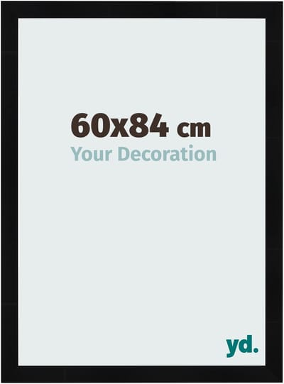 Your Decoration - Fotolijst 60x84 cm - MDF - Zwart Hoogglans - Pisa
