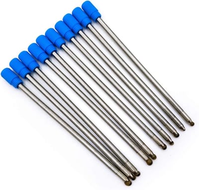 10x Vervangende Inktpatronen voor Balpen - Zwart/Blauw - 70mm - Geschikt voor Crystal en Tech Pen