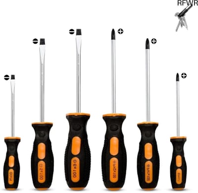 RFWR® Duurzame 6-delige schroevendraaierset met magnetische uiteinden