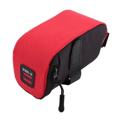 Dailygoody - Fiets Zadel Tas - Onder Zadel Bagage - Ruime Opslag - Rood -fietsaccessoire - Geschikt voor Fietsen - Rood