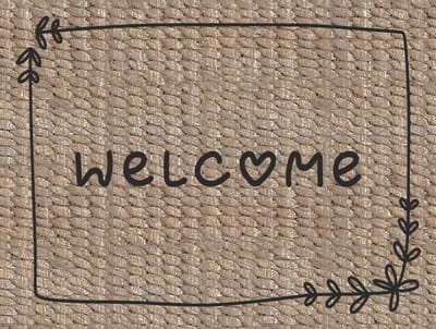 MD Entree - Deurmat - Schoonloopmat - Ambiance - Welcome Natural - 50 x 70 cm