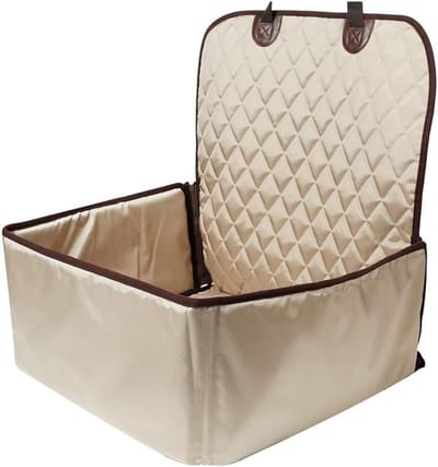 Huisdiermat voor auto - Hondenkussen autobescherming - Reizen met huisdieren - Opvouwbaar waterdicht - 42 x 25 cm - Abrikoos