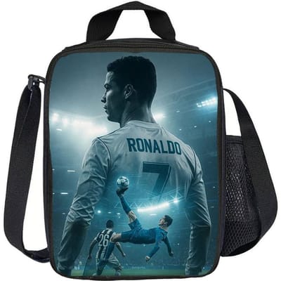Sport Lunchbox Lekdichte Draagtas Lunchbox Ronaldo Voedselbewaarzakken Thermische Tas CR Voetbalster Geïsoleerde Lunchtassen