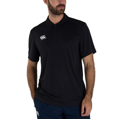Canterbury Heren Club Dry Poloshirt (Zwart)