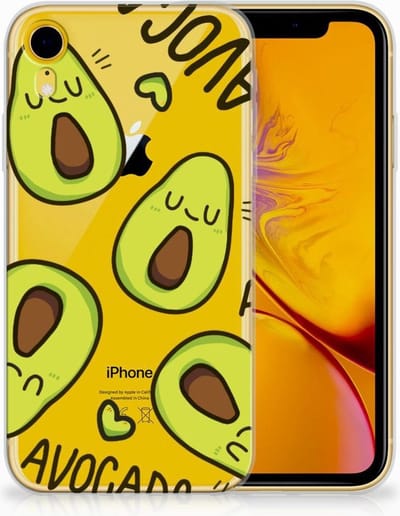 Apple iPhone Xr Telefoonhoesje met Naam Avocado Singing