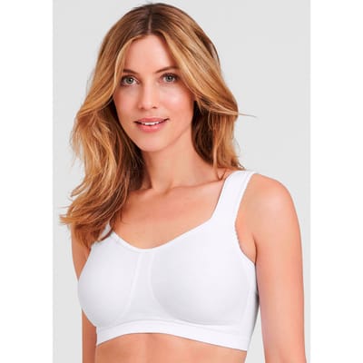 Shirtbeha zonder beugels, met 2 verschillende draagvarianten - wit - Gr. 80 C van Goldner Fashion