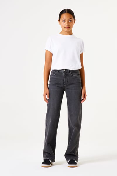 GARCIA Ilvy Meisjes Straight Fit Jeans Zwart