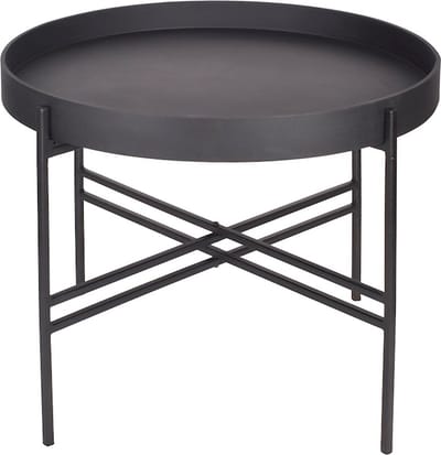 Bijzettafel Pasta | Mat Zwart - Matt Black | Large | Ø53 x H40 cm