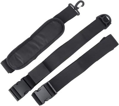 Kajakriem Set - Draagbanden - Transport Kajak - Met Schouderpad - 3 Stuks - Zwart