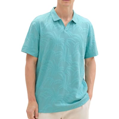 Tom Tailor - Polo Korte mouw - Heren - M - Blauw - Katoen - 1041841