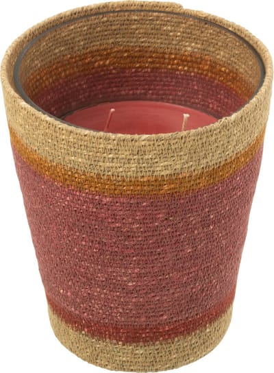 J-Line geurkaars Mand - Tender Rose - mix - large - 75U