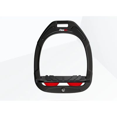 Ingelopen stijgbeugels Grip Groen/Zwart/Rood Flex-On Green Composite