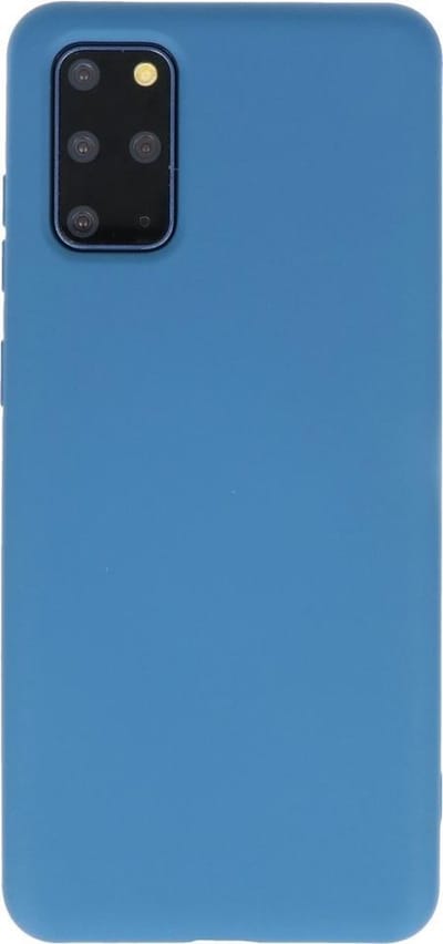 Hoesje Geschikt voor Samsung Galaxy S20 Plus - Backcover Telefoonhoesje - Navy