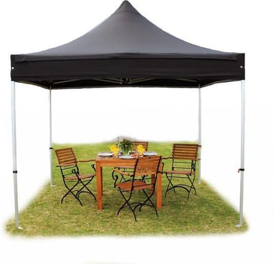 3x3 m Easy Up partytent Vouwpaviljoen, PROFESSIONAL alu 40mm, zwart