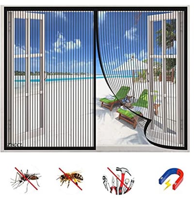 Magnetisch Vliegenscherm 90x215cm - Automatische Sluiting, Antimuggen en Muggennetten voor Vensters