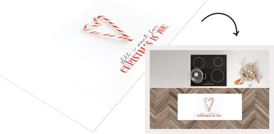 Keukenloper - Loper keuken - Winter - Zuurstok - Quote - 120x50 cm - Keukenloper vinyl