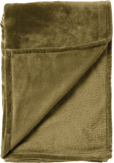 Dutch Decor - MARLEY - plaid 150x200 cm - fleece deken - extra dik - Military Olive - groen